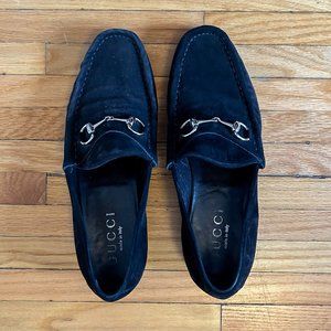 Men's Suede Gucci Horsebite Shoes